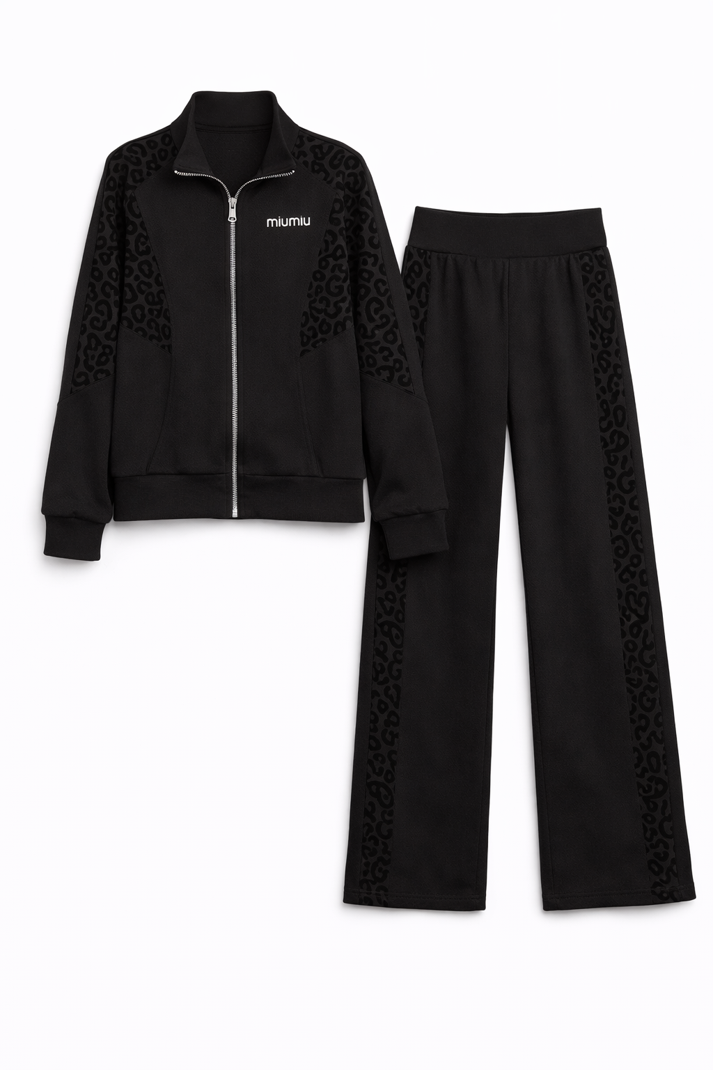 Midnight Leopard Lounge Set