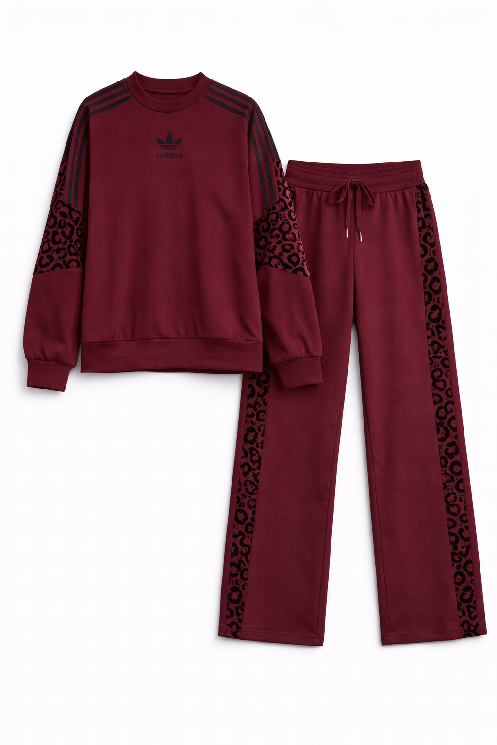Royal Wine Leopard Lounge Set
